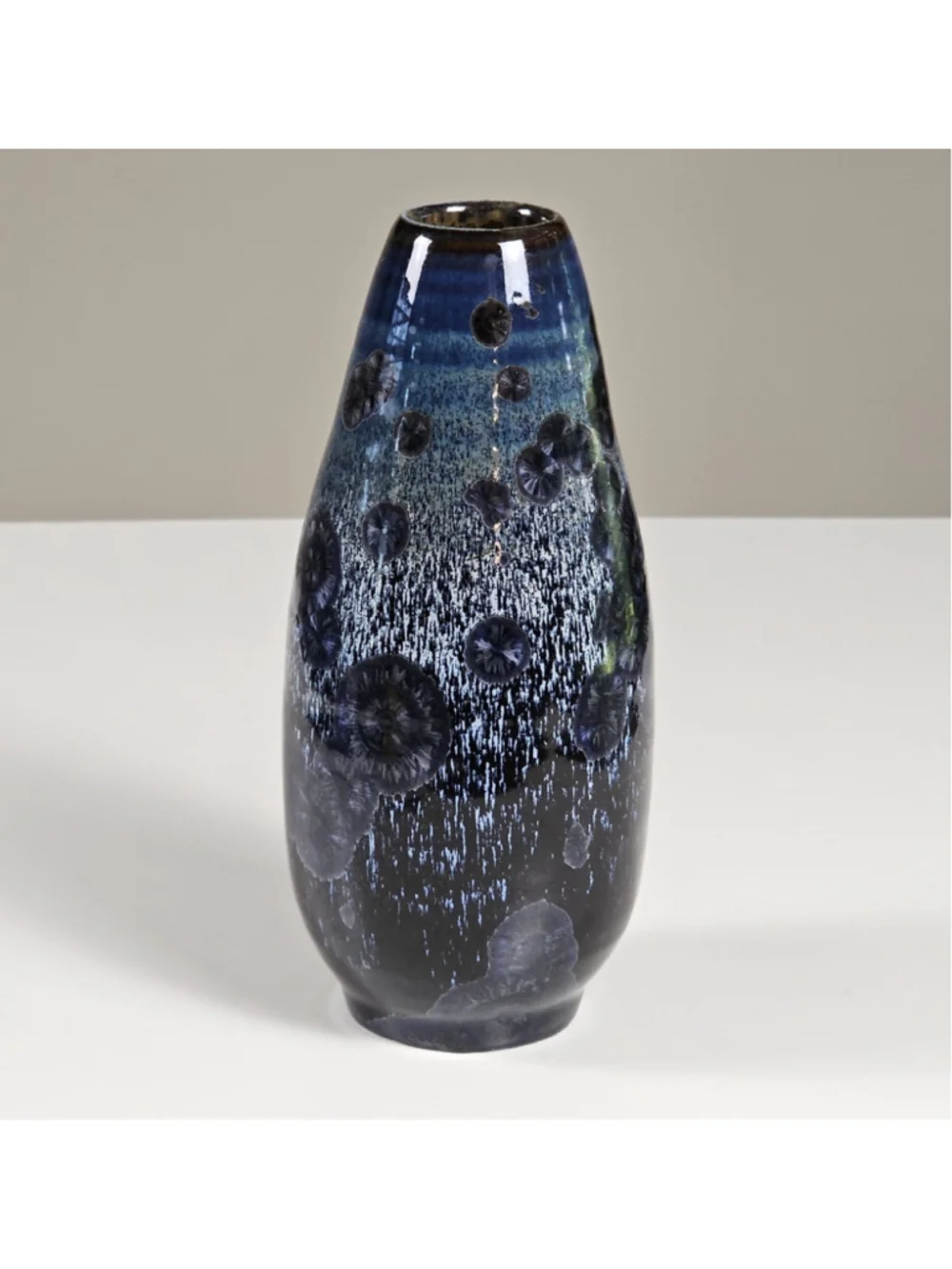 Studio Art Pottery Crystalline Glazed Vase 7.5